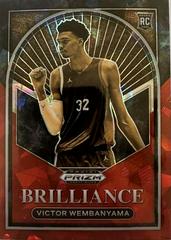 Victor Wembanyama [Red Ice] #1 Basketball Cards 2023 Panini Prizm Draft Picks Brilliance Prices