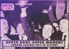 Ewbank Coaches Jets To Victory Football Cards 1990 Pro Set Super Bowl 160 Prices