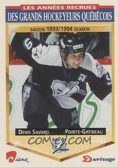 Denis Savard #25 Hockey Cards 1993 Score Durivage Prices