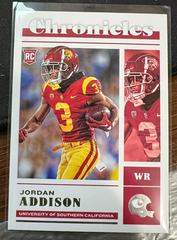 Jordan Addison #7 Football Cards 2023 Panini Chronicles Draft Picks Prices