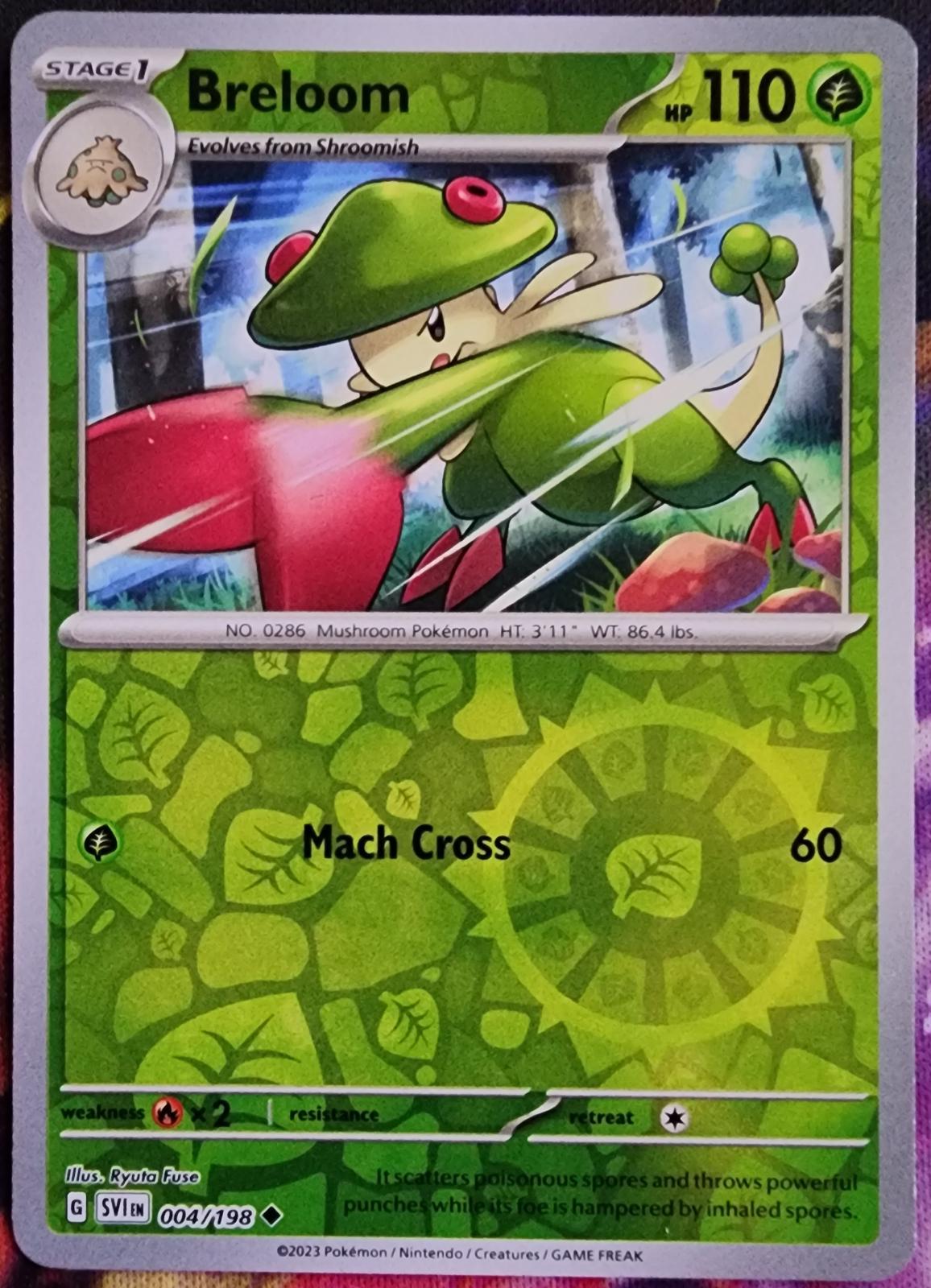 Breloom [Reverse Holo] #4 Pokemon Scarlet & Violet