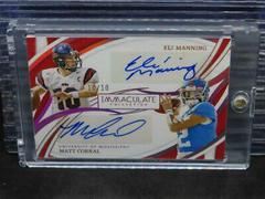 Eli Manning, Matt Corral [Gold] Football Cards 2022 Panini Immaculate Collegiate Dual Autographs Prices