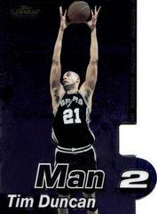 Tim Duncan #MTM/2A Basketball Cards 2000 Finest Man 2 Man Prices