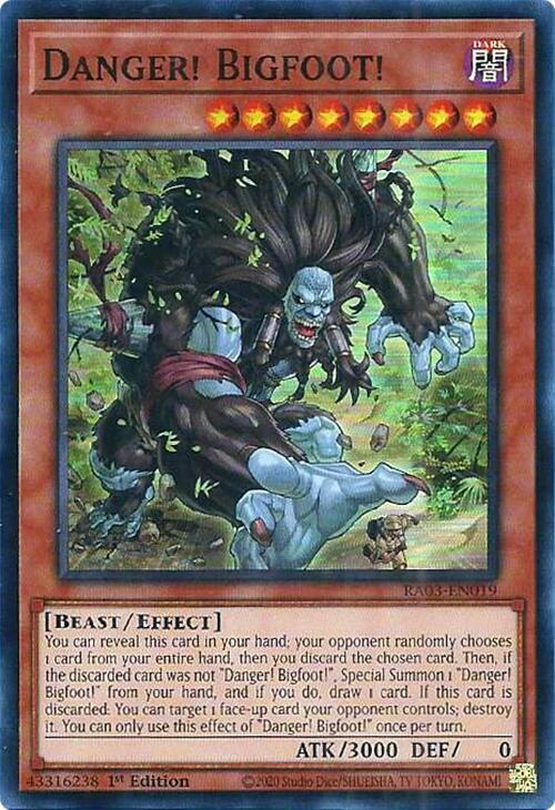 Danger! Bigfoot! RA03-EN019 YuGiOh Quarter Century Bonanza