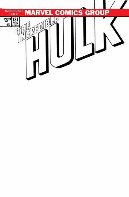 The Incredible Hulk [Blank] #181 (2019) Comic Books Incredible Hulk Facsimile Edition