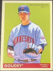 Nick Blackburn #117 Baseball Cards 2009 Upper Deck Goudey Prices