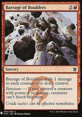 Barrage of Boulders Magic Mystery Booster