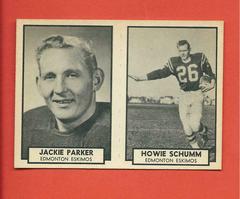 Jackie Parker, Howie Schumm Football Cards 1962 Topps CFL Prices