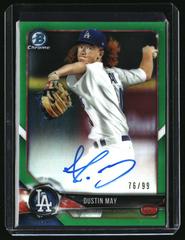 Dustin May Baseball Cards 2018 Bowman Chrome Prospects Autographs Prices