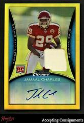 Jamaal Charles [Autograph Gold Refractor] Football Cards 2008 Bowman Chrome Prices