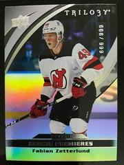 Fabian Zetterlund #9 Hockey Cards 2021 Upper Deck Trilogy Prices