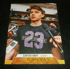 Carter Hart #C184 Hockey Cards 2020 Upper Deck UD Canvas Prices