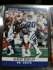 Albert Bently Football Cards 1990 Pro Set Prices
