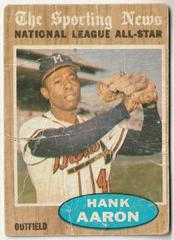 Hank Aaron [All Star] Baseball Cards 1962 Topps Prices