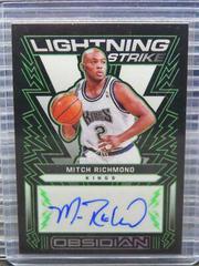 Mitch Richmond [Green] Basketball Cards 2021 Panini Obsidian Lightning Strike Signatures Prices