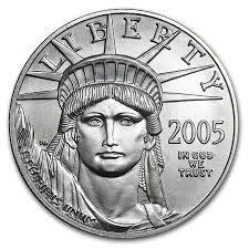 2005 Coins $10 American Platinum Eagle Prices