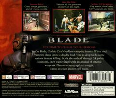 Back Cover | Blade Playstation