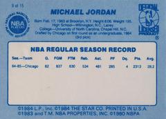 Back Side | Michael Jordan Basketball Cards 1986 Star Best Of The Best