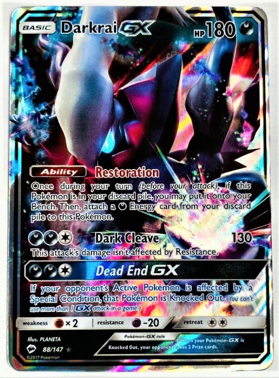 Darkrai GX #88 Prices | Pokemon Burning Shadows | Pokemon Cards