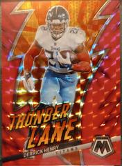 Derrick Henry [Pink Fluorescent] #TL-DH Football Cards 2023 Panini Mosaic Thunder Lane Prices