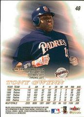 Back | Tony Gwynn Baseball Cards 2000 Skybox