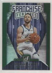 Stephen Curry [Green Flood] #12 Basketball Cards 2019 Panini Donruss Franchise Features Prices