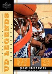 Jason Richardson #24 Basketball Cards 2003 Upper Deck Legends Prices