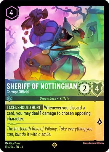 Sheriff of Nottingham - Corrupt Official [Foil] #191 Lorcana Into the Inklands