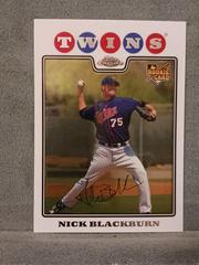 Nick Blackburn #197 Baseball Cards 2008 Topps Chrome Prices