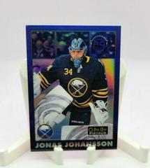 Jonas Johansson [Blue] Hockey Cards 2020 O Pee Chee Platinum Retro Prices