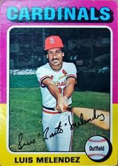 Luis Melendez #353 Baseball Cards 1975 Topps Prices