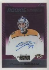 Connor Ingram [Matte Pink] Hockey Cards 2020 O Pee Chee Platinum Rookie Autographs Prices