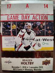Braden Holtby Hockey Cards 2017 Upper Deck Tim Hortons Game Day Action Prices