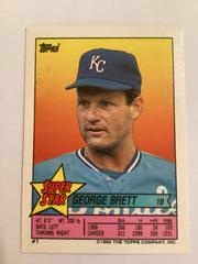 George Brett Baseball Cards 1989 Topps Stickercards Blank Back Prices