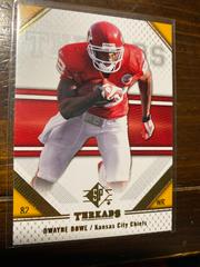 Dwayne Bowe Football Cards 2009 SP Threads Prices