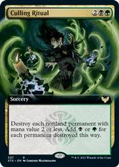 Culling Ritual [Extended Art Foil] Magic Strixhaven School of Mages Prices