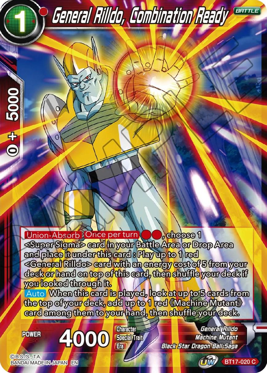 General Rilldo, Combination Ready BT17-020 Dragon Ball Super Ultimate Squad