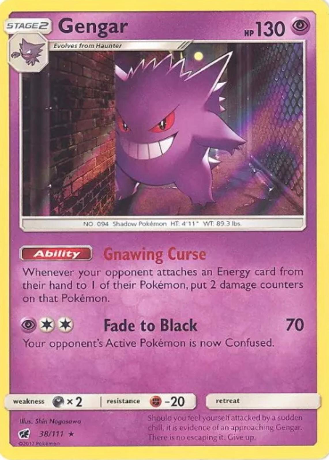 Gengar [Holo] #38 Pokemon Crimson Invasion