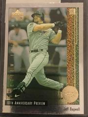 Jeff Bagwell #25 of 60 Baseball Cards 1998 Upper Deck 10th Anniversary Preview Prices