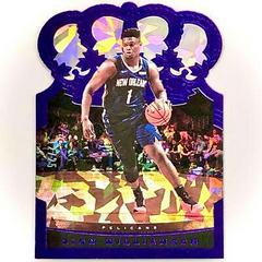 Zion Williamson [Crystal Purple] #10 Basketball Cards 2020 Panini Crown Royale Prices