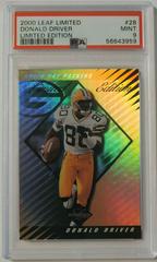 Donald Driver [Limited Edition] #28 Football Cards 2000 Leaf Limited Prices