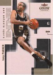 Tony Parker #68 Basketball Cards 2003 Fleer Genuine Insider Prices