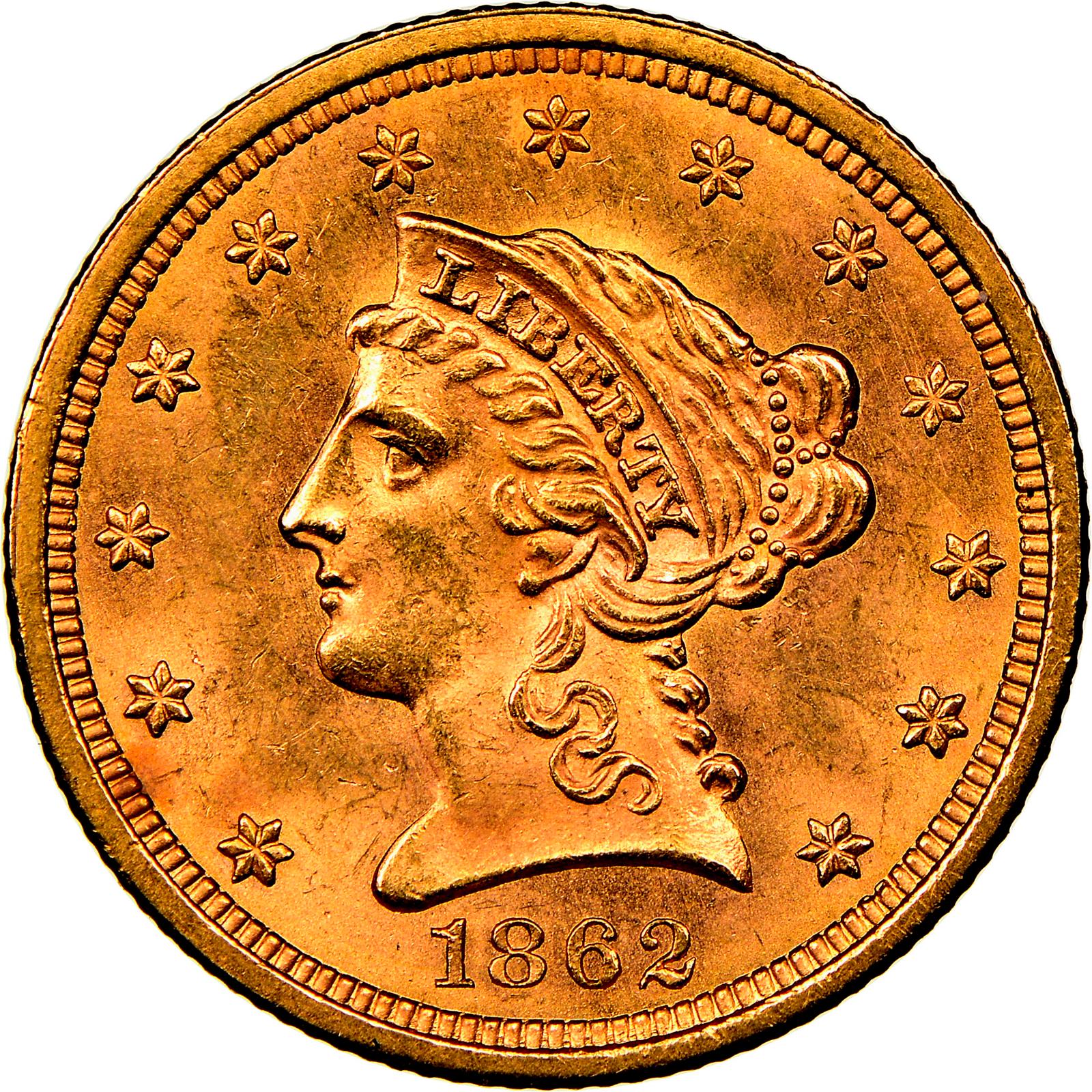 1862 [PROOF] Liberty Head Quarter Eagle Prices Ungraded, NGC, PCGS Values