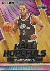 Kawhi Leonard Basketball Cards 2021 Panini Recon Hall Hopefuls Prices