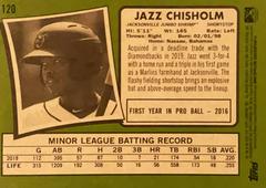 Rear | Jazz Chisholm Baseball Cards 2020 Topps Heritage Minor League