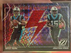 Bryce Young / Jonathan Mingo [Red] #4 Football Cards 2023 Panini Zenith Thunder and Lightning Prices