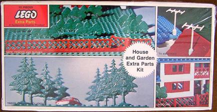 Building Accessory Pack / House and Garden Extra Parts Kit #167 LEGO Samsonite