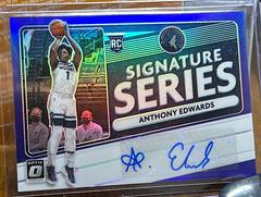 Anthony Edwards [Purple] Basketball Cards 2020 Panini Donruss Optic Signature Series Prices