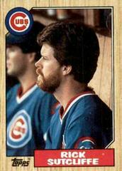 Rick Sutcliffe Baseball Cards 1987 Topps Prices