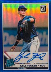 Kyle Tucker [Blue] #KT Baseball Cards 2019 Panini Donruss Optic Rated Rookie Signatures Prices